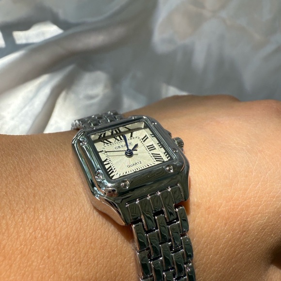 Panthere Classic Rectangle Stainless Steel Watch NEW 
Waterproof main image 4